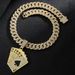 Street rap playing card pendant hip hop street dance punk necklace hiphop niche men's Cuban necklace_ipsvogv.com