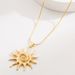 High End, Light Luxury, Minimalist Necklace, Stainless Steel, Sun Flower, Elegant And Versatile Collarbone Chain, Ins_ipsvogv.com
