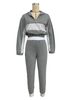 Women's Clothing Long Sleeve Fashion Casual Suit Color Matching Style _ipsvogv.com