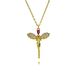 New Style Simple Diamond Dancing Girl Necklace Sweater Chain Ballet Girl Pendant Clavicle Chain Jewelry_ipsvogv.com