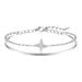 Little Waist Women's Star, Plain Circle, Double-layer Light Luxury, Niche Bracelet, Exquisite Jewelry_ipsvogv.com