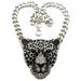 Halloween Queen Accessories Sweater Chain Style Leopard Head Long Knitted Necklace_ipsvogv.com