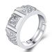 New V-shaped Open for Men's Dominant Zircon Adjustable Ring Jewelry_ipsvogv.com