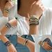 Light luxury fashion women's personalized diamond studded bead bracelet, versatile, simple multi-layer design, versatile_ipsvogv.com