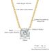 Unisex zircon two color electroplating four claw round necklace for women all match accessories_ipsvogv.com