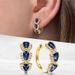 Cao Shike Laiyin Blue New Zircon Elegant Celebrity Accessories Magazine Earrings_ipsvogv.com