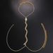 Trendy Snake-shaped Chest Chain Necklace, European And American Exaggerated Full Diamond Body Chain, Cross-border Accessories Body Chain_ipsvogv.com
