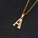 Letter necklace for female students Korean version simple small couple girlfriends 26 lucky English letter pendant clavicle chain_ipsvogv.com