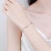 XDY Pure Silver Women's Light Luxury Versatile Style Chain With Five Flowers And Four Leaves Grass Micro Inlaid Mosonite_ipsvogv.com