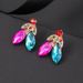 Straight Hair New Necklace Set Colorful Multi Layered Flower And Leaf Shape Banquet Dress Accessories Hot Selling_ipsvogv.com