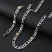 Women's Jewelry 8mm Stainless Steel Figaro Chain Gold Bead Bracelet Titanium Steel Long Versatile Necklace Female Simple 3:1 NK Chain_ipsvogv.com