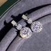 Cao Shi's Domineering Style, Round And Super Sparkling French Style Banquet Light Luxury Earrings, Classic Jewelry_ipsvogv.com