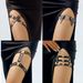 C0448 Fashionable Gothic Leather Rivet Leg Ring Punk Street Photo Spicy Girl Peach Heart Thigh Chain Female_ipsvogv.com