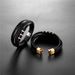 Stainless steel multi-layer black leather woven bracelet, popular men's bracelet_ipsvogv.com