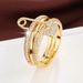 Hot Selling Tricolor Detachable Ring, Women's Personalized Micro Inlaid Zircon Pin Ring_ipsvogv.com