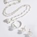 Pearl earring necklace set exquisite three piece bridal jewelry wedding banquet dress accessories_ipsvogv.com