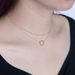 s925 sterling silver simple ring double layer necklace light luxury ins style geometric circle stacking clavicle chain_ipsvogv.com