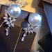 Cao Shi Imitates Pearl Earrings For Female Actors, Elegant Temperament, Geometric Zircon Earrings, Design Sense, Light_ipsvogv.com