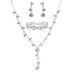 Women’s Jewelry Set Fashion New Shiny Diamond Inlaid Women's Wedding Accessories Necklace Earrings Bracelet Three Piece Set_ipsvogv.com