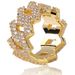 Hip Hop 14mm Wilted Cuban Real Gold Electroplated Double Row Zircon Ring_ipsvogv.com