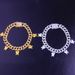 Micro-inlaid full-diamond butterfly Cuban anklet popular butterfly element pendant anklet 12mm Cuban chain_ipsvogv.com