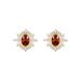 Women's Jewelry Retro French Court Gemstone Brown Zircon Earrings Light Luxury High End Design Fashion Temperament Earrings_ipsvogv.com