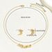 Minimalist Japanese and Korean style earring set, niche bamboo knot personalized design earrings necklace women's_ipsvogv.com