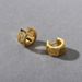 Women's Jewelry Hip Hop Style High Grade Metal Brass Plated With Real Gold Inlaid Zircon Ear Clip Earrings Niche Light Luxury Earrings_ipsvogv.com