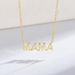 S Sterling Silver Electroplated 14K Glossy Mama Letter Pendant For Mother's Day Necklace, Women's Ins Style Minimalist_ipsvogv.com