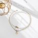 New Korean Version Fashionable Elegant Angel Wing Pearl Double-layer Necklace, Hip-hop Sweet And Cool Style Round Brand_ipsvogv.com