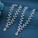 Women's Jewelry Crystal Hair Chain Headpiece For Wedding Bridal Party Accessories Floral Design Silver Gold Wedding Dress Party Accessories_ipsvogv.com