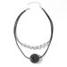 Multi Layer Cinnabar Exaggerated Large Round Pendant Retro Clavicle Chain Necklace Personality Atmospheric Jewelry Female_ipsvogv.com