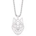 Hot sale, Nordic Viking hollow wolf head shape stainless steel necklace, personalized ethnic style necklace sweater chain_ipsvogv.com