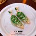 Genuine Gold Electroplated Silver Needle Zircon Oval With Exaggerated Personality And Design, Niche High-end Earrings_ipsvogv.com