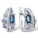 Cao Shi's Romantic, Sweet, Sparkling Pink Zircon Earrings with Creative Double Layer X-shaped Hollow Zircon Earrings_ipsvogv.com