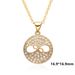 Women’s Jewelry Set Fashion Popular Round Micro Inlaid Zircon Necklace Ins Style Popular Pendant Necklace_ipsvogv.com