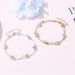 niche double layer anklets Shambhala diamond ball crystal anklets for women Multi layer simple alloy beach foot ornaments_ipsvogv.com