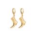European And American Cross Border Western Cowboy Boots Cowboy Hat Two Piece Earrings Gold Plated Niche Personality Fashion Earrings_ipsvogv.com