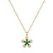 Titanium Steel 【 】 Five Petal Flower Light Luxury Temperament Gorgeous Full Diamond Necklace Women's Versatile 【 】_ipsvogv.com