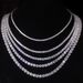 High Grade Moissanite Necklace S925 Sterling Silver Gold Plated Necklace Hip Hop Men And Women 2/3/4/5/6.5mm Tennis Chain_ipsvogv.com