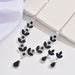 Women’s Jewelry Set Fashion Bridal Jewelry Crystal Purple Rhinestone Necklace Earrings Set Wedding Dress Accessories Christmas Dinner Wear_ipsvogv.com