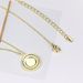 Unisex Letter Pendant Necklace Inlaid with Zircon and Real Gold plated Jewelry_ipsvogv.com