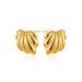 Women’s Jewelry Set Fashion Gold Fashion Trend Holiday Retro Scallop Earrings Geometric Striped Earrings_ipsvogv.com