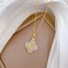 Steel 【 Titanium 】 Four Leaf Flower Rose Micro Inlaid With Diamonds Light Luxury Cute Necklace Women's Fashion 【 】_ipsvogv.com