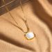 New Titanium Steel Ins Small Square Shell White Fritillaria, Niche, Simple And Fashionable, Non Fading Best Friend_ipsvogv.com