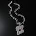 New Love Diamond Pendant Hip Hop Street Hot Selling Men's Necklace Accessories_ipsvogv.com