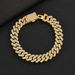 Men's Jewelry Geometric Diamond Accent Bracelet - Hip Hop Luxury Alloy Chain Jewelry For Professional Style_ipsvogv.com