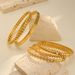 Women's Jewelry Stainless Steel White Zircon Diamond Openable Bracelet Gold_ipsvogv.com
