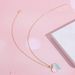 Simple New Love Pendant Necklace Fashion Creative Oil Drop Rainbow Color Peach Heart Clavicle Chain_ipsvogv.com