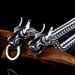 Trendy Fashionable Stainless Double Dragon Head Bracelet For Men, Titanium Steel Personalized And Domineering Cast_ipsvogv.com